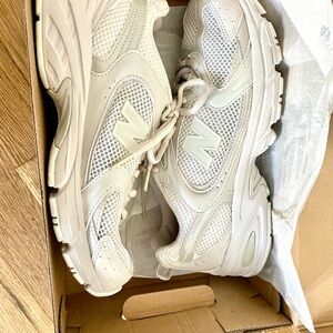New Balance White Athletic Shoes